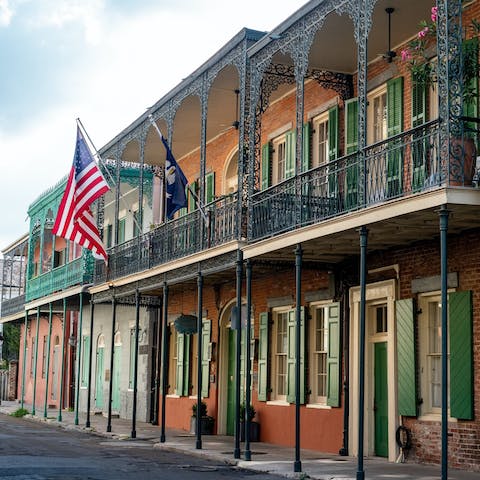Stay in the heart of New Orleans, just a five-minute walk from the French Quarter
