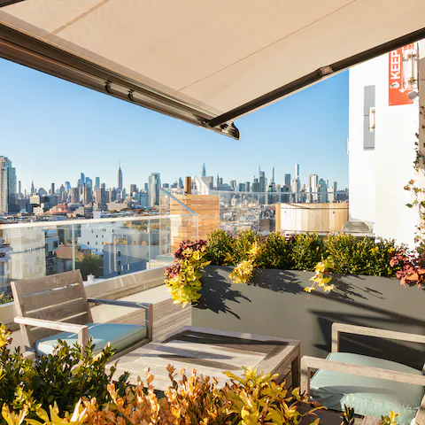 Take a load off after a day of sightseeing by enjoying drinks on the private rooftop