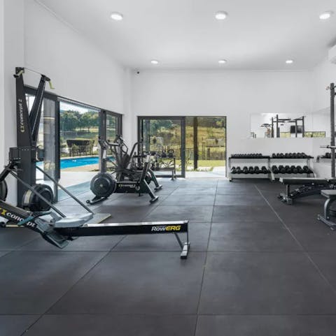 Maintain your fitness regime in the on-site gym