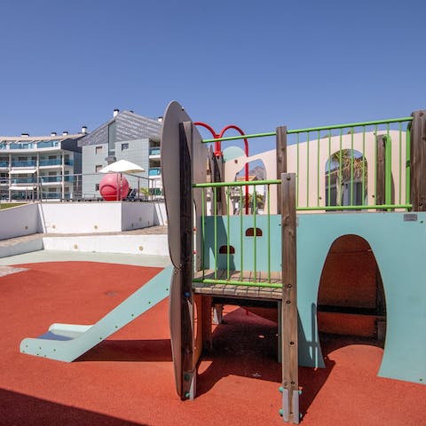 Enjoy quality time with the kids at the communal playground