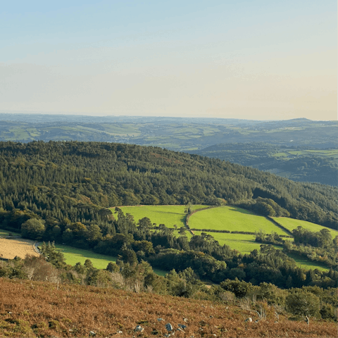 Drive twenty minutes into the heart of Dartmoor National Park