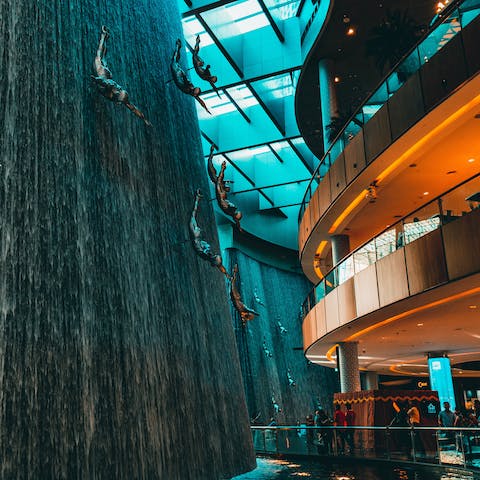 Spend an afternoon exploring the designer stores at Dubai Mall