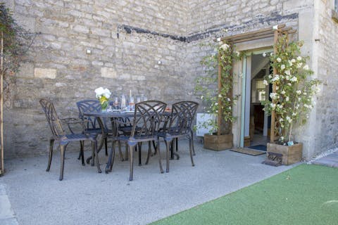 Settle down on the private terrace for an alfresco meal in warmer months