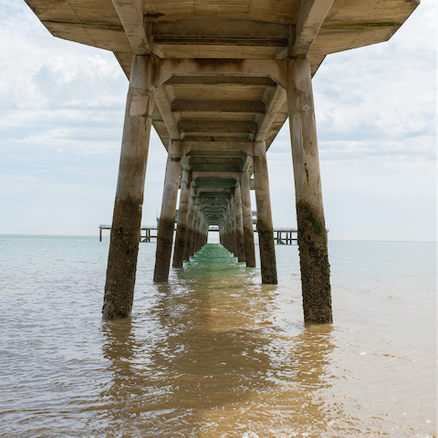 Visit nearby Deal and its historic leisure pier, less than fifteen minutes away by car