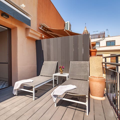 Soak up the Spanish sun from the private balcony