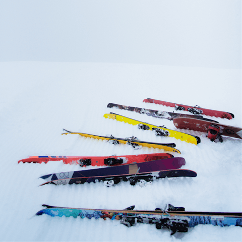 Hit the slopes in no time with ski-in, ski-out access