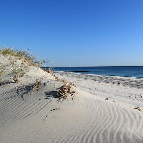 Spend long warm days on the sandy beaches of Montauk