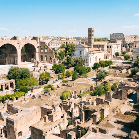 Visit the Roman Forum, also a twenty-minute stroll from this home