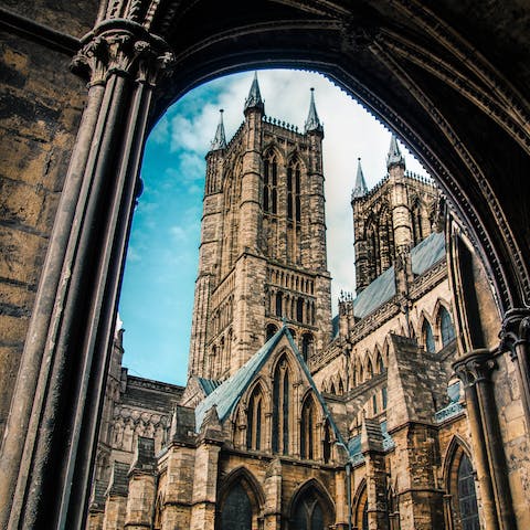 Soak up breath-taking views of Lincoln Cathedral, a short walk from home