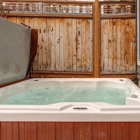 End the day in your private hot tub