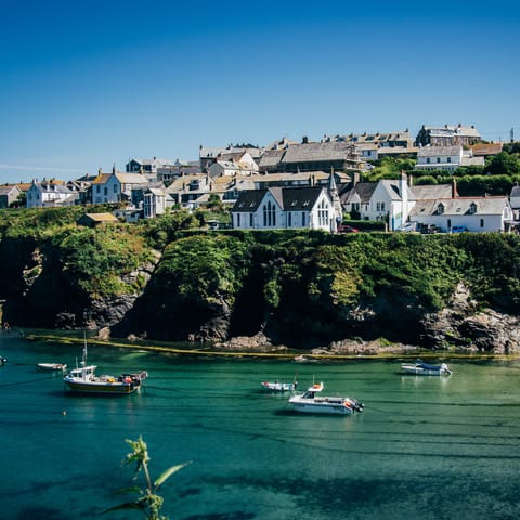 Soak up the sea air at Port Isaac – it's a forty-three-minute drive