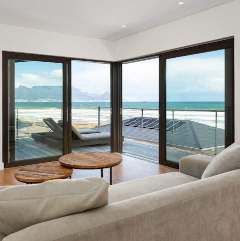 Take in the views of the Atlantic Ocean from the second living room