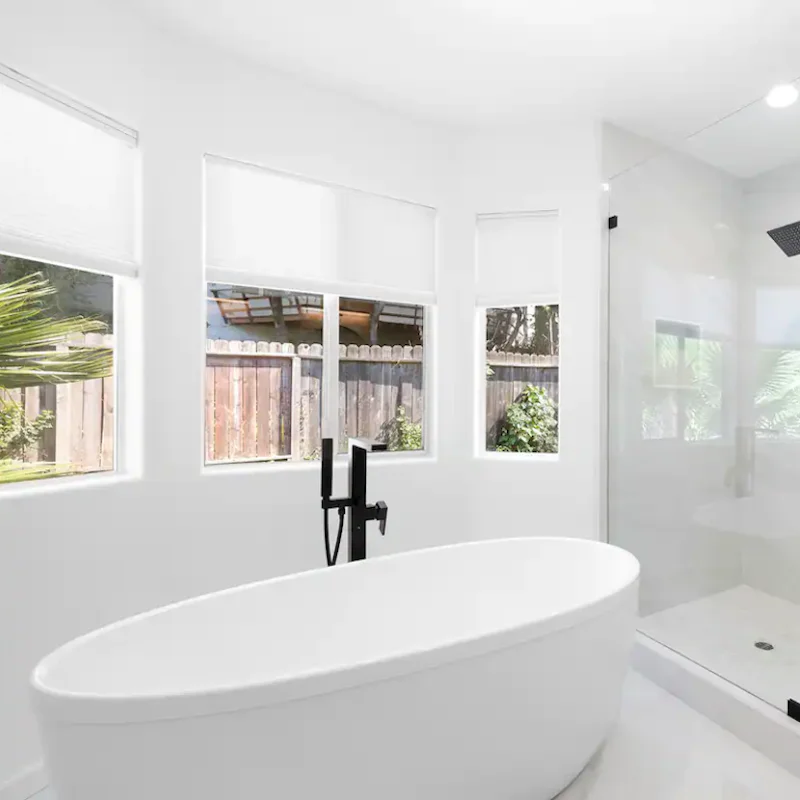 Unwind and take some time for yourself in the freestanding bathtub