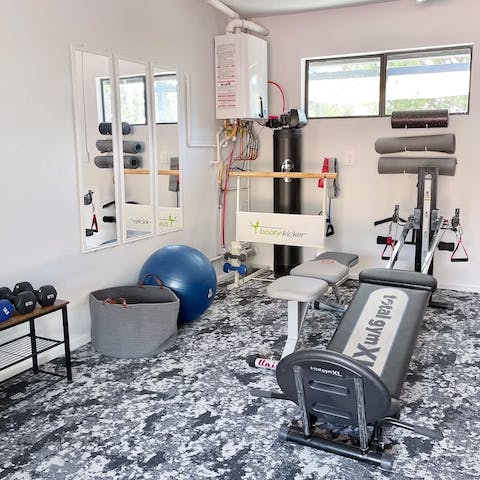 Work out in your own private gym space