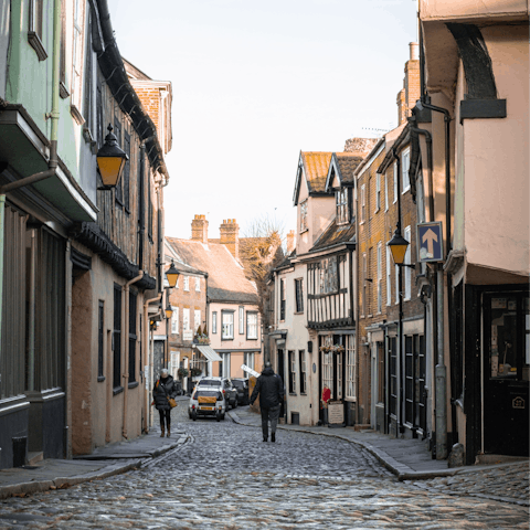 Trade out country living for the cobbled streets and shops of Norwich