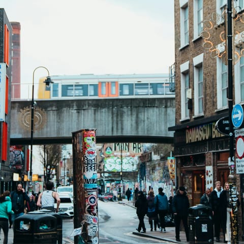Head into Shoreditch for trendy bars and independent eateries