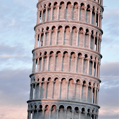 Take a day trip to Pisa, about an hour away