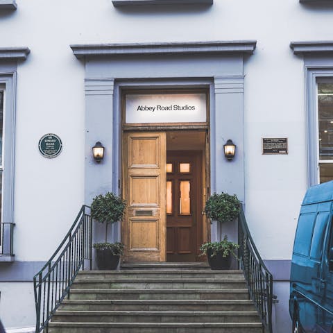 Visit the iconic Abbey Road and Abbey Road Studios, as made famous by The Beatles