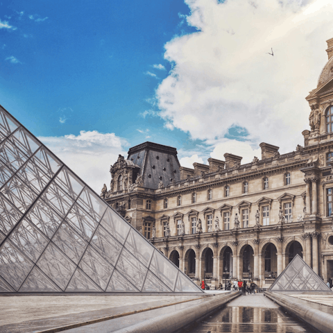 Be inspired with a trip to the Louvre – a short walk away