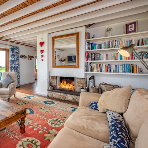 Pick your next holiday read from the book library and curl up by the fire