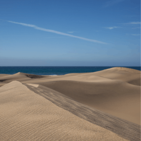 Marvel at the Maspalomas Dunes – they're only a twenty-minute walk away