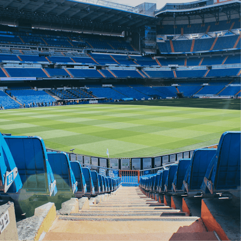 Watch Real Madrid in action at the nearby Santiago Bernabéu Stadium