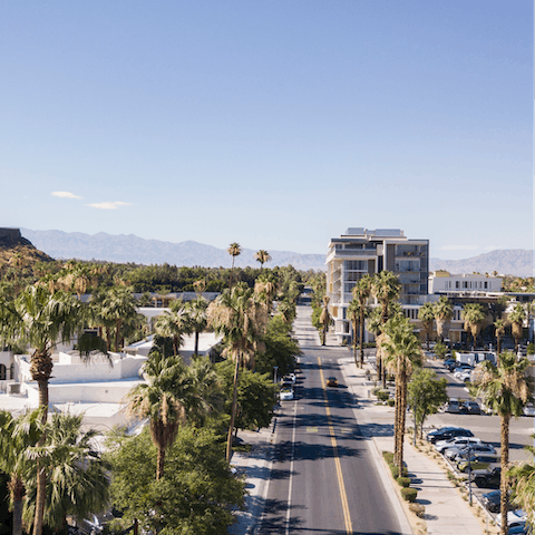Explore downtown Palm Springs' shops, bars and food