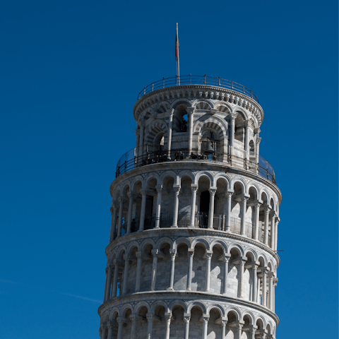 Pack the car for a day trip to Pisa, and see the Leaning Tower