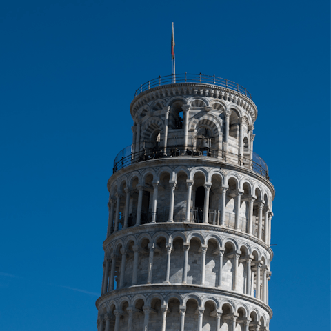 Pack the car for a day trip to Pisa, and see the Leaning Tower