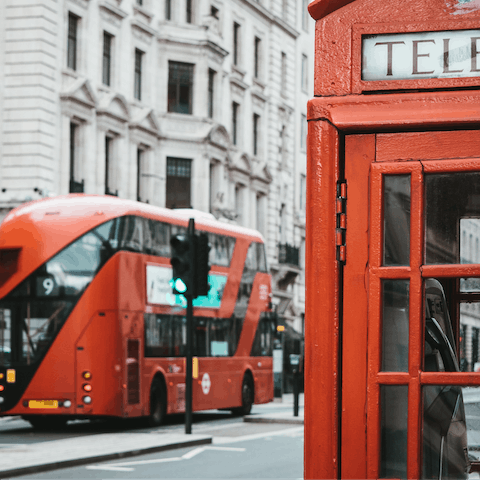 Hop on the tube at Lancaster Gate to head further into the city – Regent Street is a ten-minute ride away