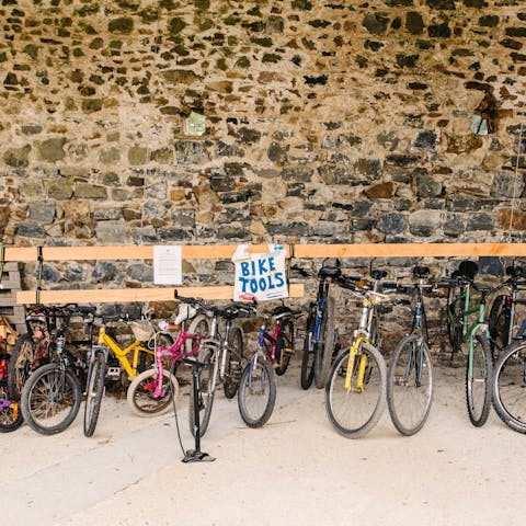 Borrow a bike from your hosts and explore the surrounding countryside