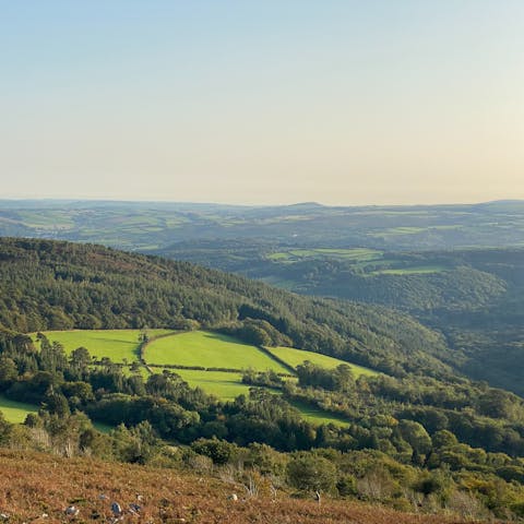 Pick a route through Dartmoor National Park – the nearest trail is less than ten minutes by car