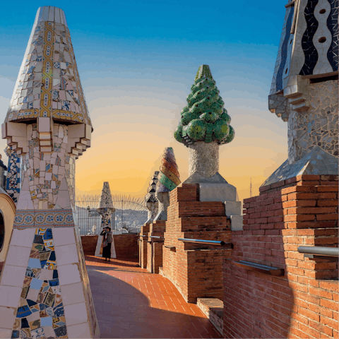 Visit the beautiful Palau Güell, fifteen minutes away on foot