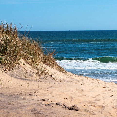 Head to some of The Hamptons many sandy beaches – Kirk Park Beach is a five-minute drive