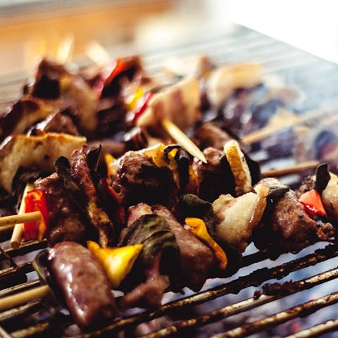 Heat up the gas grill for a relaxed barbecue at  home