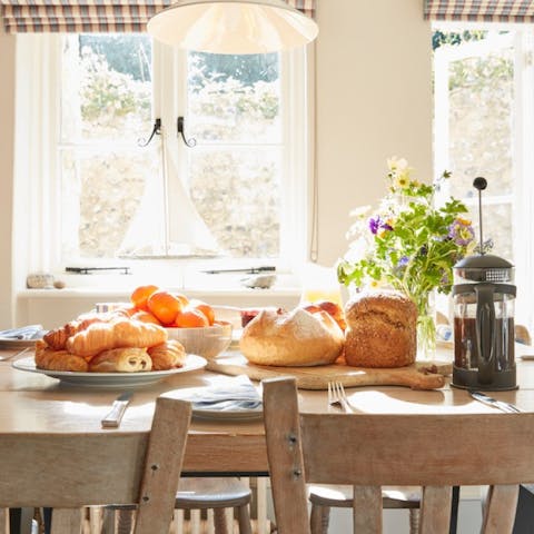Share a meal in the open-plan kitchen, the perfect place for families to gather