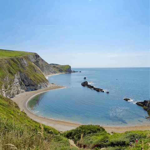 Stroll down to Beer Beach – it's five minutes away – or explore the Jurassic Coast by car