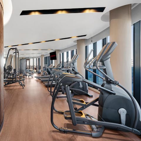 Keep up with your fitness regime at the gym