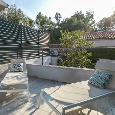Soak up the Mediterranean rays on the terrace