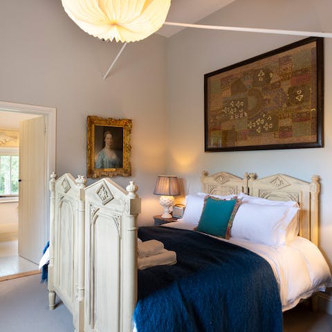 Unwind in bedrooms fit for royalty