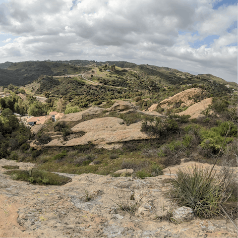 Explore Topanga State Park nearby, promising scenic nature trails
