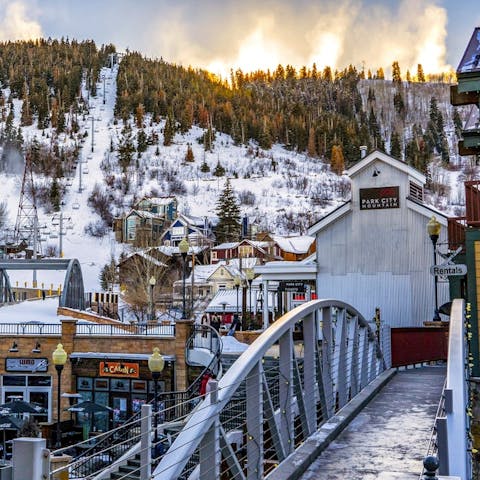 Wander a couple of minutes down from your home to Park City Mountain Resort's slopes