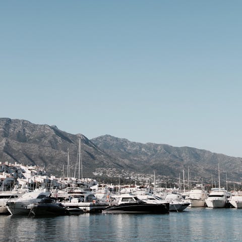 Stroll down to Puerto Banús's stretch of peaceful coastline and swim in the Med