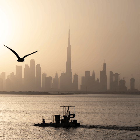 Stroll to the seafront of Dubai Creek Harbour