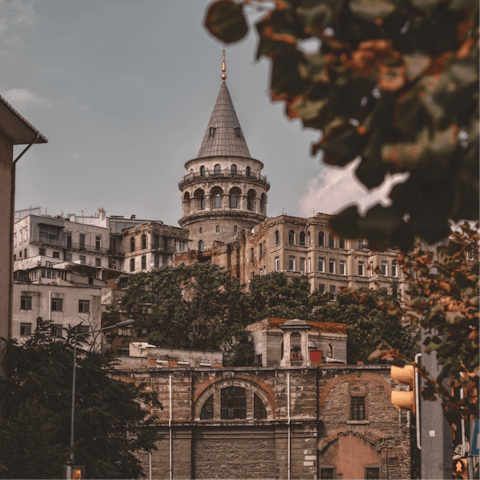 Stay in Istanbul's lively Beyoğlu district, just a five-minute stroll from İstiklal Street