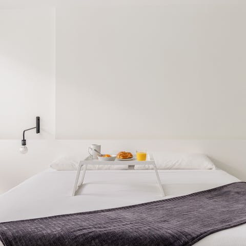 Wake up refreshed in the minimalist bedrooms