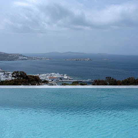 Cool off in the infinity pool