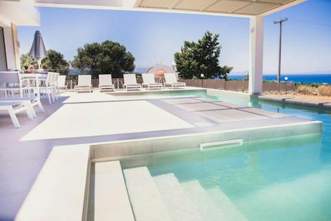 Enjoy sea views from the privacy of the pool