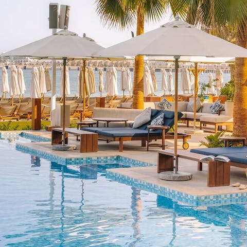 Take your pick between the pool and the sea – you can't go wrong with either