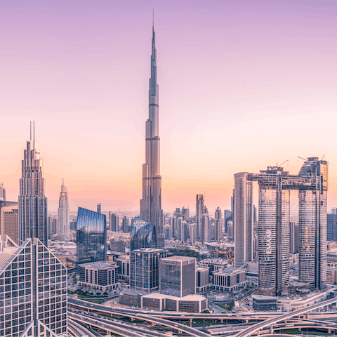 Explore the best of Downtown Dubai from your Jumeirah Beach base – it's a twenty-minute drive away